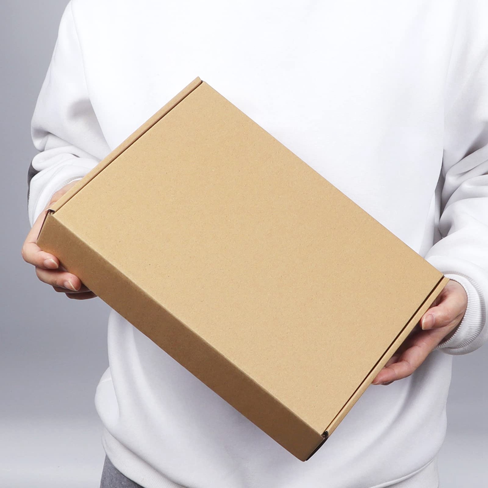 Glossy Lamination Square Custom Folding Packaging Shipping Box for Secure Transport