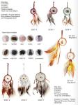 Best selling Indian style pink Feather Dreamcatcher car Dream Catcher Wind Chime
