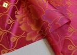 Polyester Red Printed Warp Knitted Fabric 110gsm For Mattress Sofa