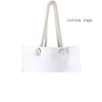 3/4 Strand 10mm Ecru Color Twisted Coarse Cotton Rope for Canvas Bag Length 0