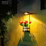 Solar Wall Lamps Solar Plant Stand Wall Lights Waterproof Solar Wall Lights for