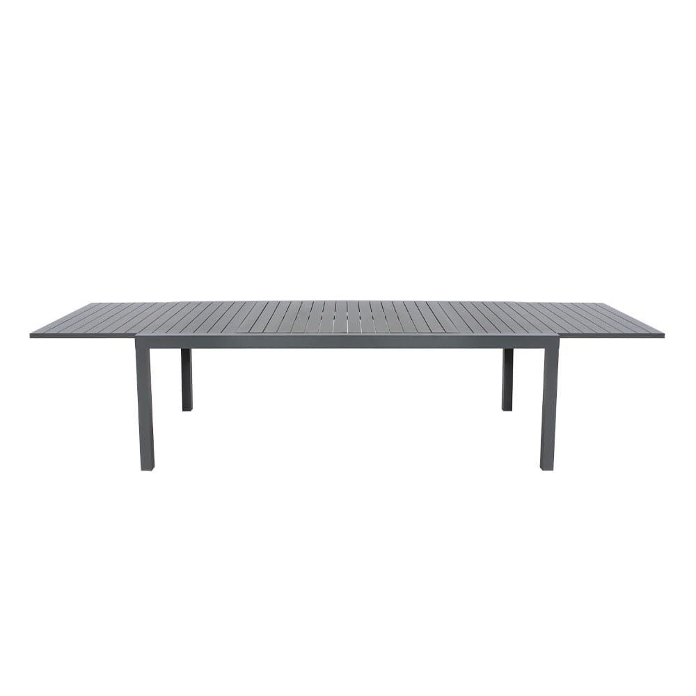 Metal Outdoor Furniture Dining Set AJUNION Luxury Aluminum Expandable Metal Table