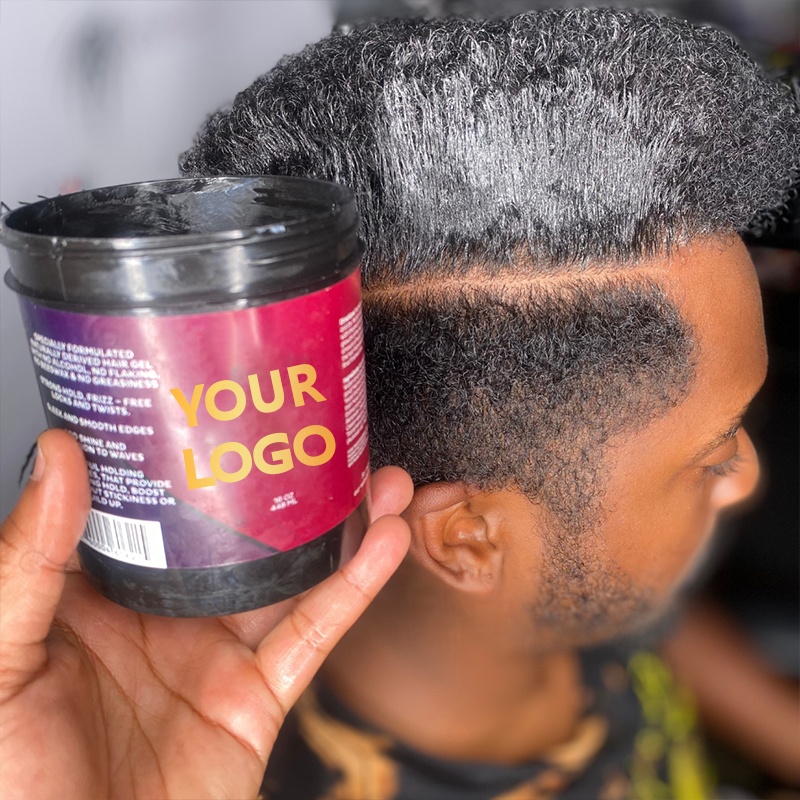 Strong Hold Private Label 16oz Braid Gel for Dry Hair Lock n Twisting Braiding Gel