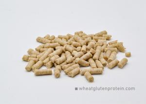 China Cylindrical Wheat Gluten Pellet Proteins , 4mm Diameter Pellet For Fish Feed factory