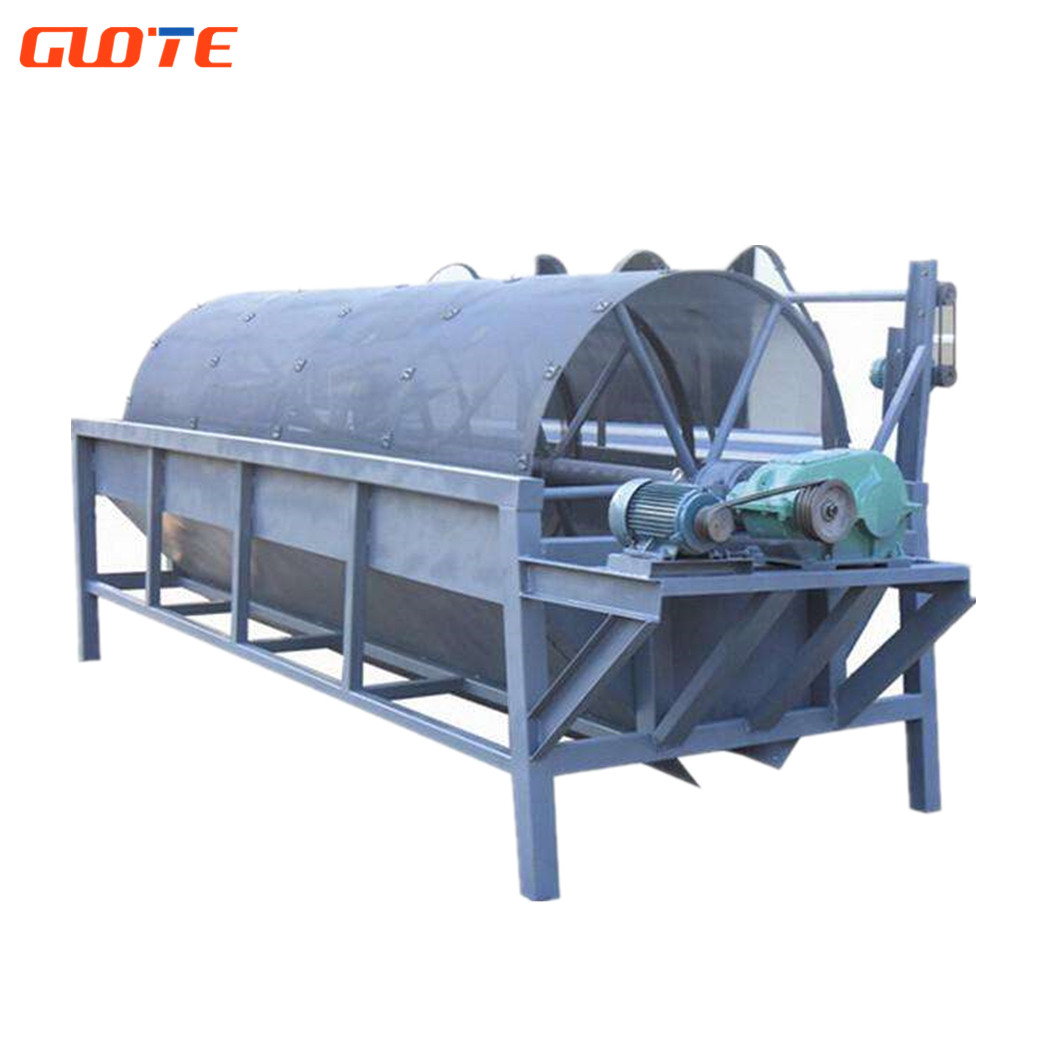 Industrial Sand Soil Sorting Machine Drum Roller Trommel Screen with Automatic Cleaning