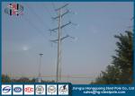 Communication Burial Type Electric Power Pole 40FT High Hot Dip Galvanized