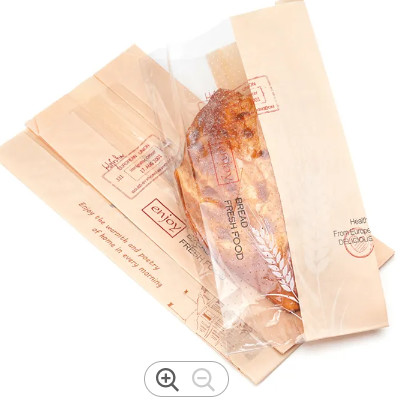 China Durable Eco Friendly Kraft Paper Plastic Bread Bag Customized Thickness factory