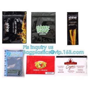 Child Resistant Double Zipper Mylar Packaging Bag, Security Feature zip locks