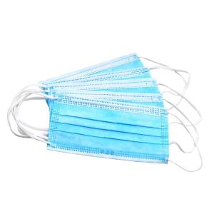 China Melt Blown Fabric Grade Disposable Surgical Mask Protect Dust In Blue Color factory