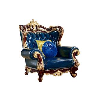 China French white Wooden carved Frame Royal Furniture Classic living room Sofa Set factory