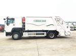 HOWO 15m3 Refuse Garbage Compactor Truck , Waste Compactor Vehicle Euro 3