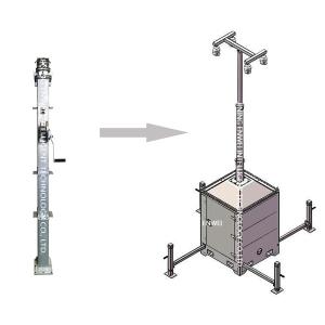 China Customized Mobile Camera Unit Light Tower Build-In 7m Manual Mast factory