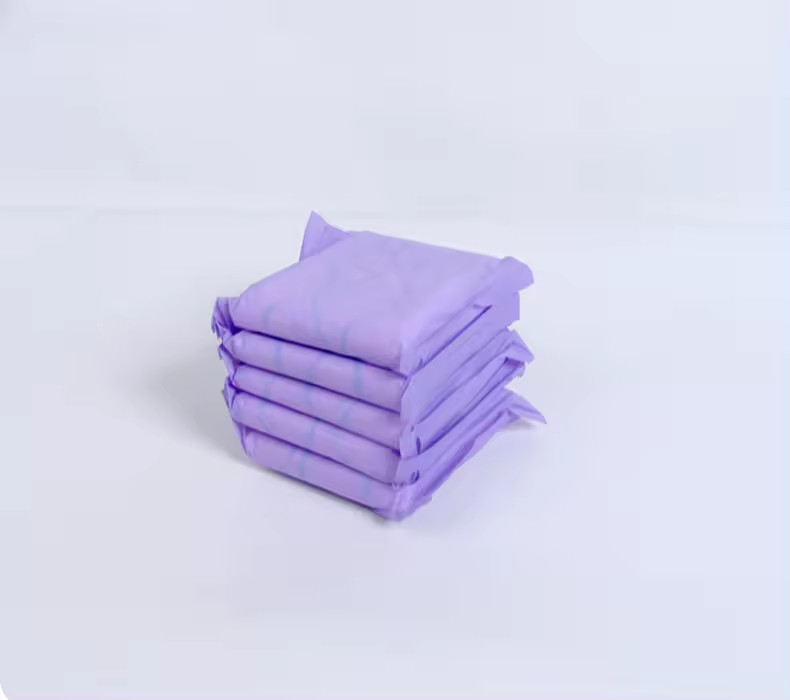 Excellent Capacity Winged Daily Use Sanitary Padss with Breathable PE Back Sheet