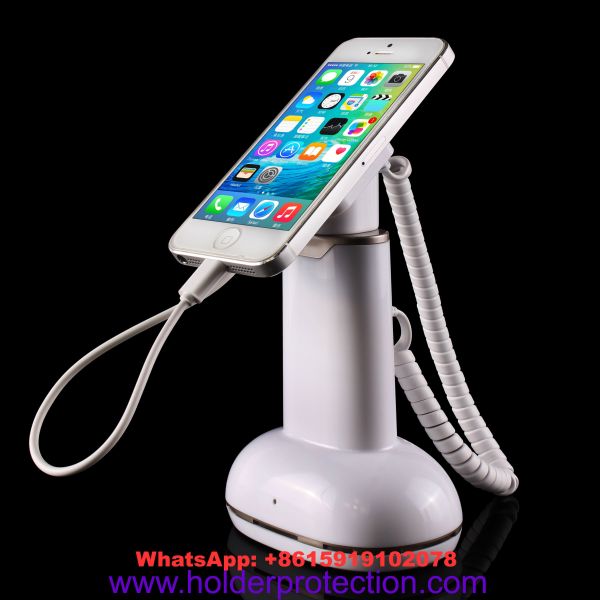 COMER anti-theft mobile phone clip security desktop stands with alarm sensor