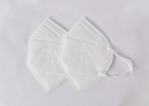 Anti Coronavirus White N95 Face Mask Surgical Disposable In Melt - Blown Fabric