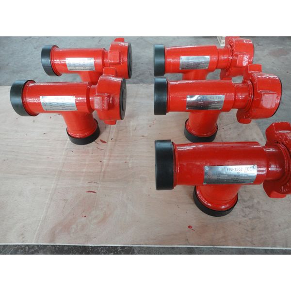 China 2" Pumping Tee Wellhead Parts MxMxF 2" Fig1502 Integral Flow Tees Anti Rust factory