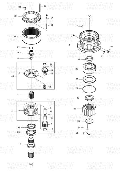 K1002518B K1002518 K1002518A 130401-00021 DX300 Excavator Swing Drive Catalog