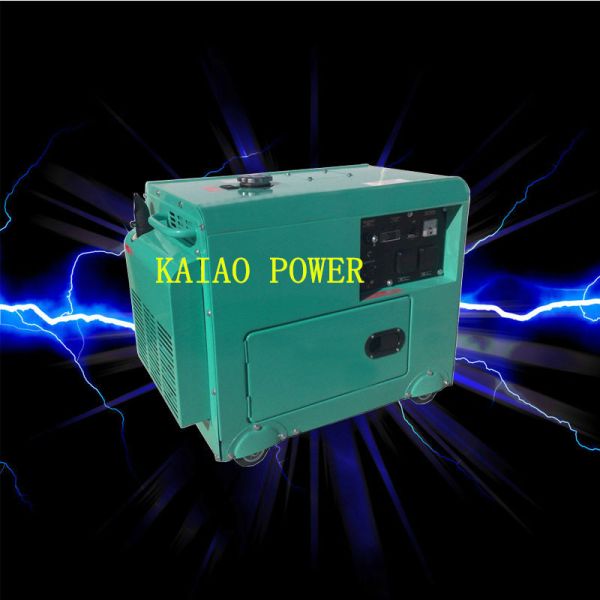 Backup Small Diesel Generators 5.0KW 72dB Noise Level , 912*532*740mm