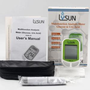 China Uric Acid Testing Kits Home Uric Acid Blood Level Tester Machine Lysun GUM-101 factory