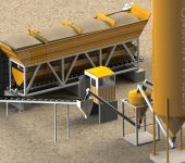 China 100m3/H Dry Mix Mortar Plant factory