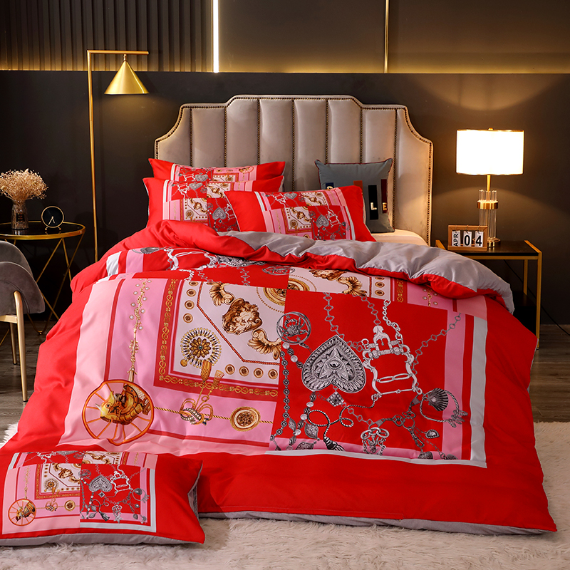 Custom Design Breathable Polyester Fiber Luxury Single Bed Sheet Set For Baby Luxury