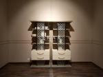 Modern Wooden High Gloss With Glass Book Shelf Bookcase W005S26
