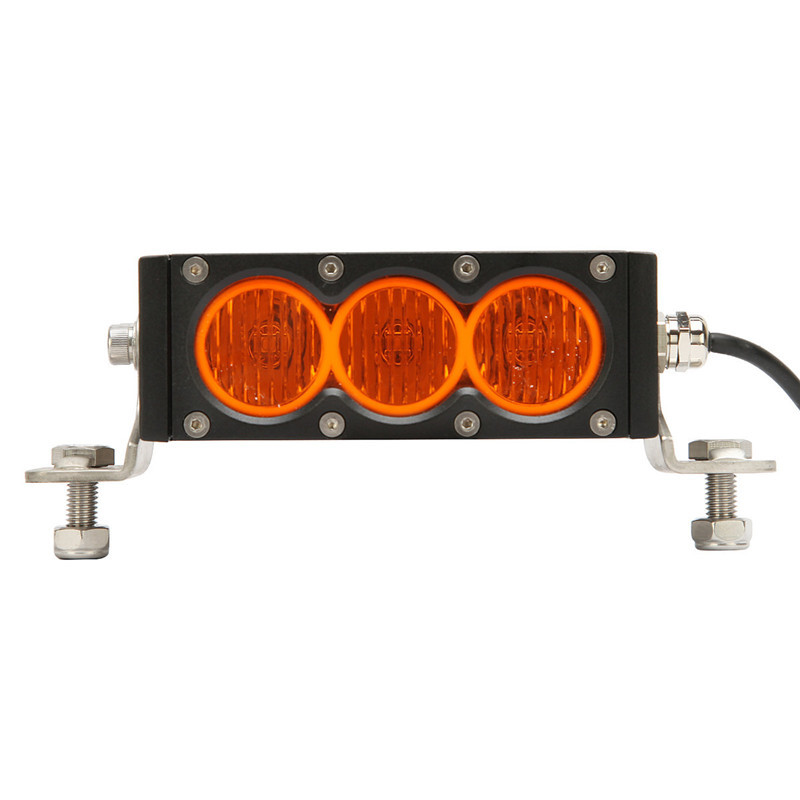 Hotsales 30W yellow flood single row led light bar CREE LED PC lens HCB-L30SDC