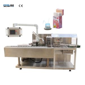 China Horizontal Automatic Cartoning Machine Drinking Straw Box Packing Machine factory