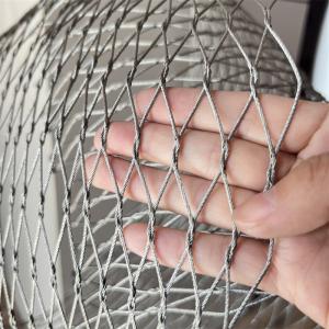 China Stainless Steel Knotted Rope Mesh Netting For Bird Aviary Decorative Railing factory