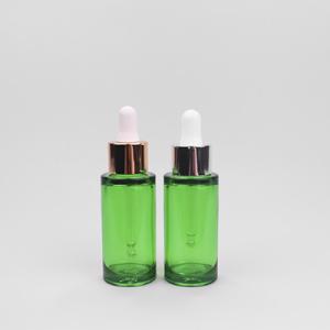 China 30cc PETG Green Dropper Bottle Luxury Dropper Bottles With Squeeze Top on sale