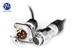 China 5 Pin Bulkhead Quick Lock Connector Backup Camera Cable factory