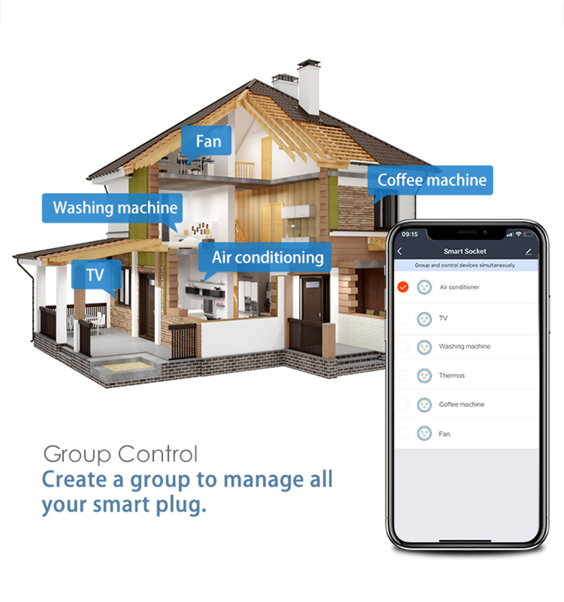 EU Smart Wi-Fi Plug Socket Work With Alexa/Google Home