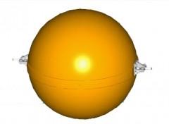 China High Reflective 600mm Aircraft Warning Ball Orange Color FRP factory