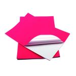 Color A4 Premium 100% Wood Pulp High Adhesive Sticker Paper Letter Size Vinyl