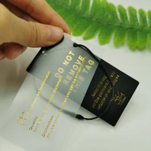 China Wholesale Cloth Tag Gold Foil Printing Tag For Garment Jeans Customized Coated Paper Hangtag For Clothing Own Logo factory