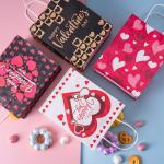 Gravure Printing Valentine's Day Festive Hand Gift Shopping Paper Bags