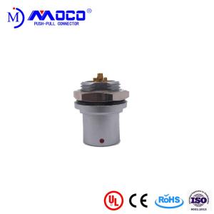 China Fischer 1F 12 Pin Panel Mount Circular Connector Chrome Plated Brass Material factory