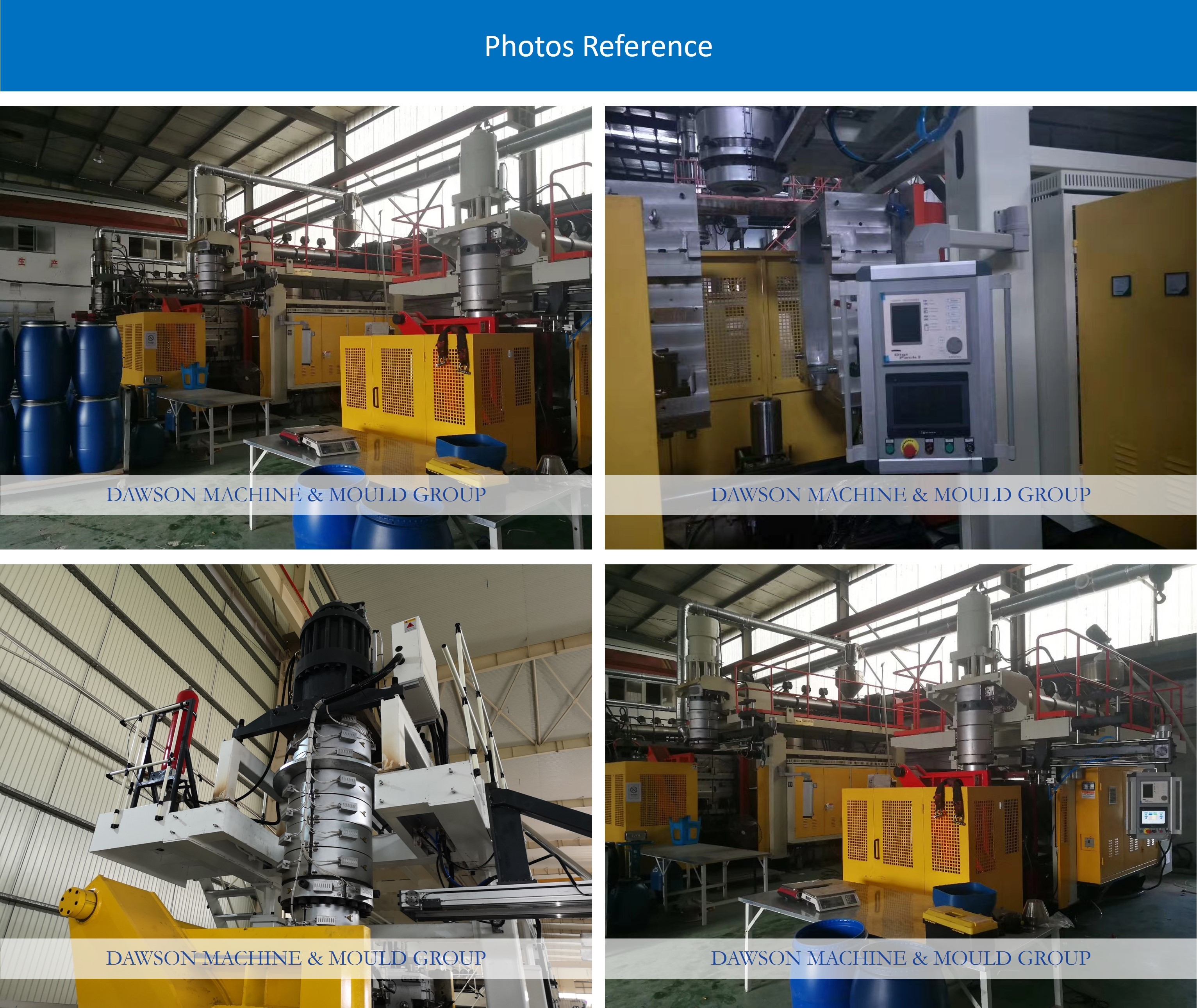 Chemical barrels Drum ABLD100 Blow Molding Machine 120L Hdpe Open Top Plastic Single die head Blow Molding Machine