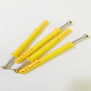 PE / PP / Nylon 30mm-300mm Mating Plastic Plug Screw Anchors For Securing