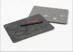 Eco - Friendly Washable Square Engraved Metal Clothing Label With Leather Patch