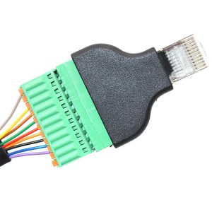 RJ45 Network Plug Male or Female 10P10C RJ48 to 10 pin Screw Terminal Block