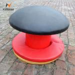 Outdoor Gymnastics Trainer Mushroom Pommel Horse Equipment in Black for