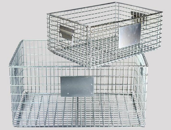 Customized Durable Finish Industrial Wire Containers Capable Stacking 5-7 High