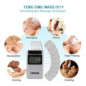2025 48 Modes Physical Therapy EMS TENS Unit , 4 Channels Muscle Stimulator Digital Therapy Massage Machine