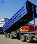 Single Point Suspension Axle 70 Tons Dump Semi Trailer