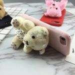 Soft TPU 3D Cartoon Bear Doll Stand Back Cover Cell Phone Case For iPhone 7 6s
