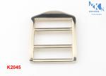Light Gold Heel Bar Belt Buckles , 25mm Inner Size Custom Handbag Hardware