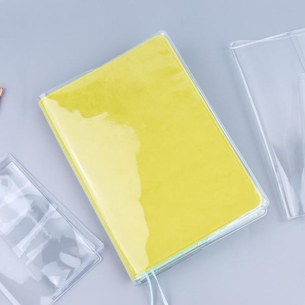 PVC Transparent Protective Sleeve For A6 A5 Notebook Journals Planner Book Diary