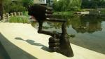 Casted bronze sculpture for domestic sculptor,customized metal sculpture