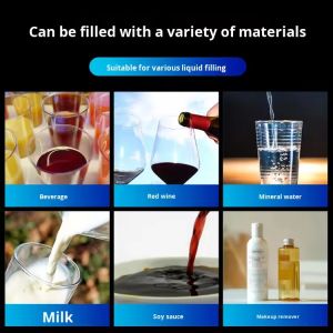 Automatic Four-Head CNC Liquid Filling Machine PET for Small Scale Glass Fruit